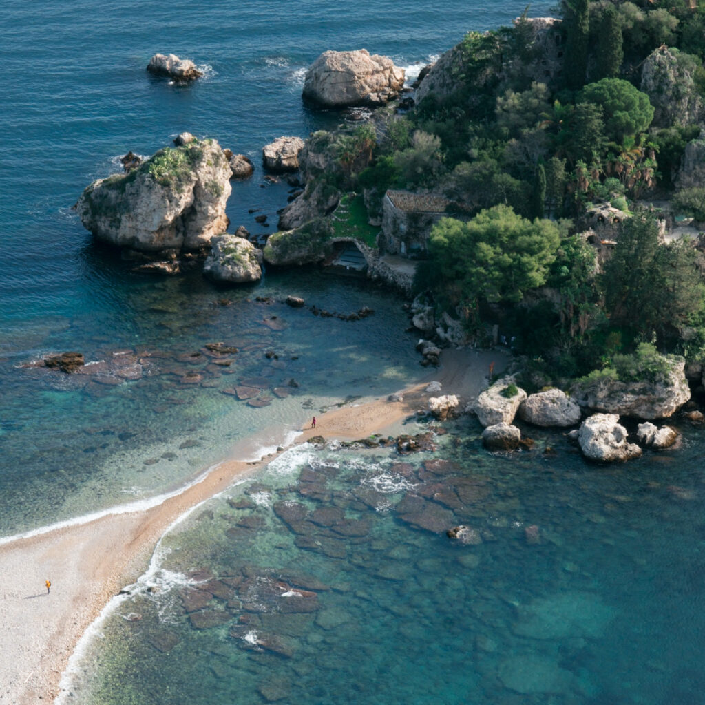 Taormina Sycylia plaże isola bella