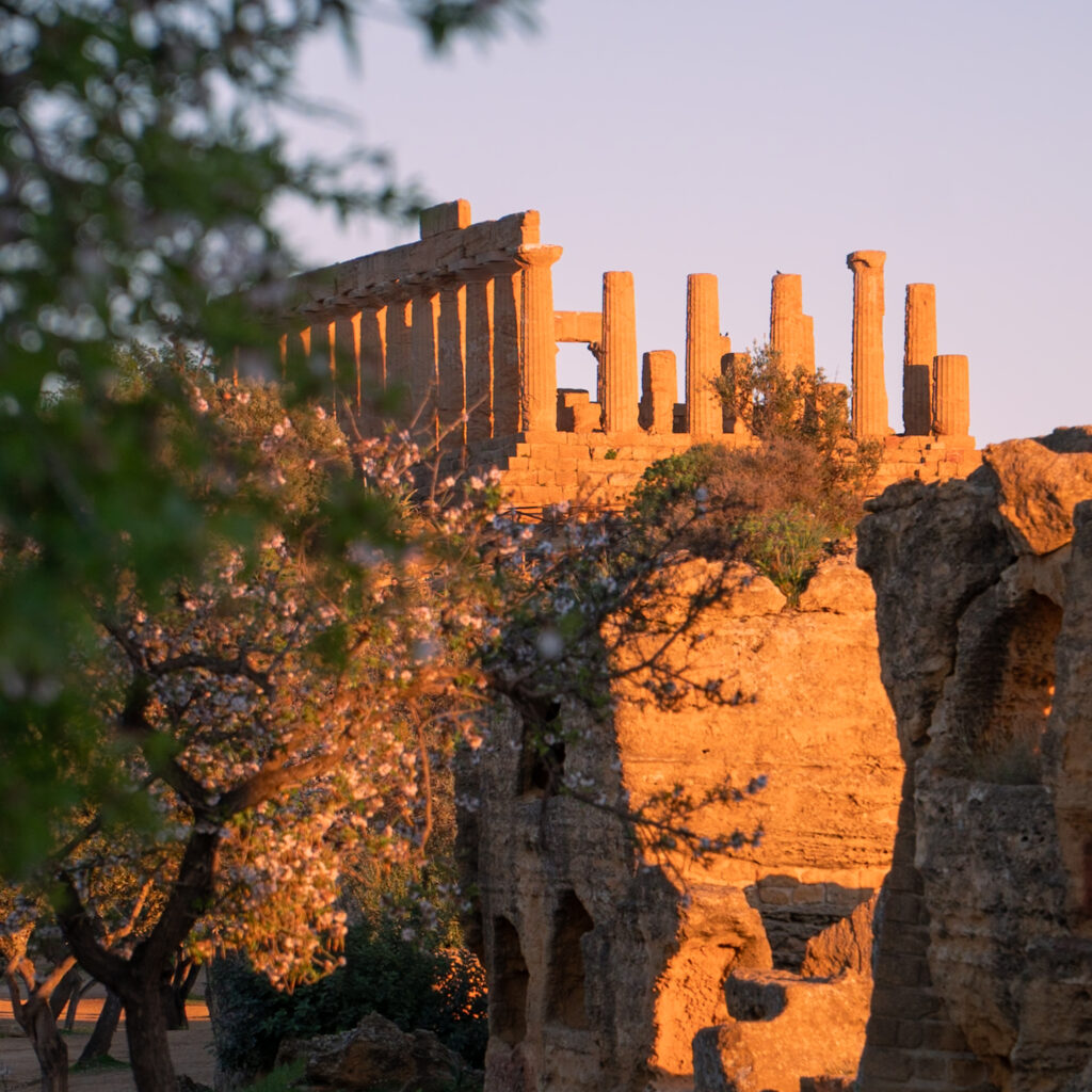 Sycylia do zwiedzać, Sycylia świątynie, Sycylia Dolina Świątyń, Sycylia zachód słońca